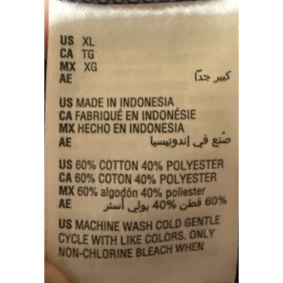 NWT Mode Of One XL Blue Ottoman Heavy Short Sleeve Pullover Shirt - Picture 4 of 4